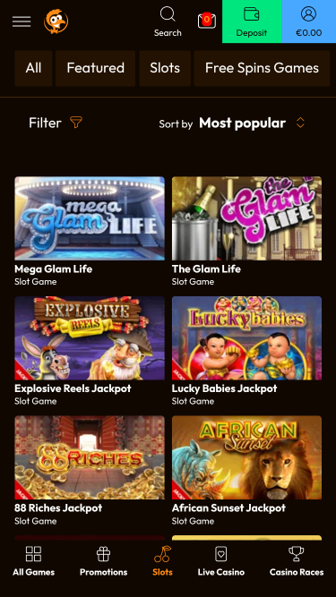 Emu Casino Mobile Jackpot