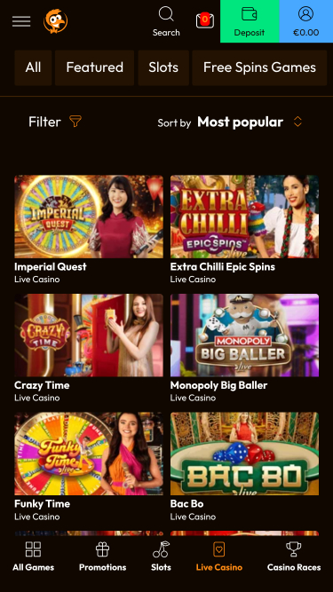 Emu Casino Mobile Live Dealer