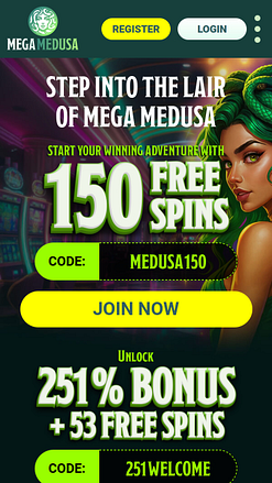 Mega Medusa Casino Mobile Promotions