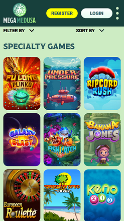 Mega Medusa Casino Mobile Specialty Games