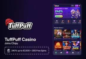 TuffPuff Casino Joins Chipy: Three-Deposit Welcome Pack, €25M Tournaments, and a 100-Level Loyalty Program image