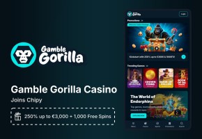 Gamble Gorilla Joins Chipy: 250% Up to €3,000, Then a Bonus a Day image